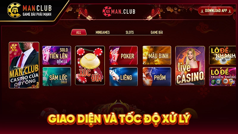 Giao diện và tốc độ xử lý